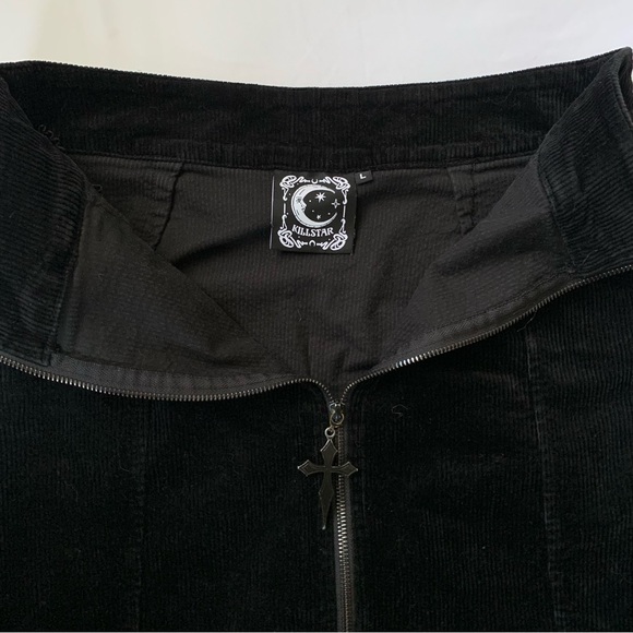Killstar Cross Corduroy Mini Skirt - Picture 6 of 6